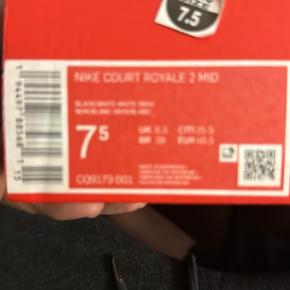 7.5M black Nike Court Royale Mid *Brand New - Never worn* - Picture 13 of 13